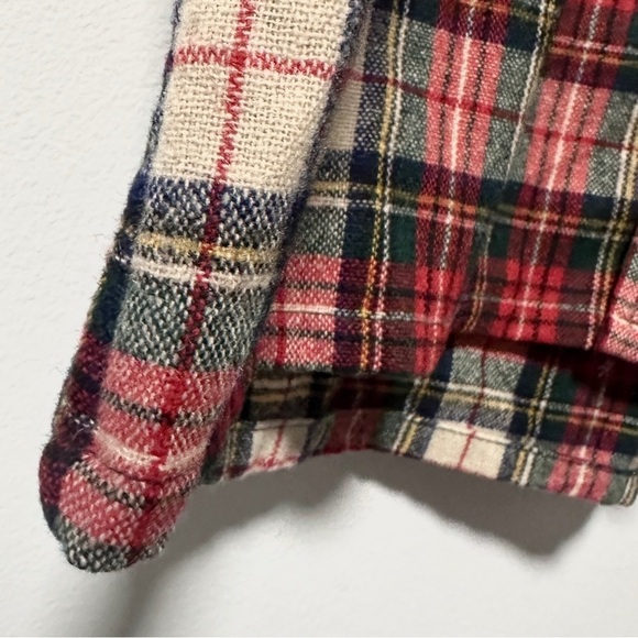 Vintage 70s Kentfield Red Plaid Wool Blend Flannel Button Down Men’s Size Large - Picture 10 of 14